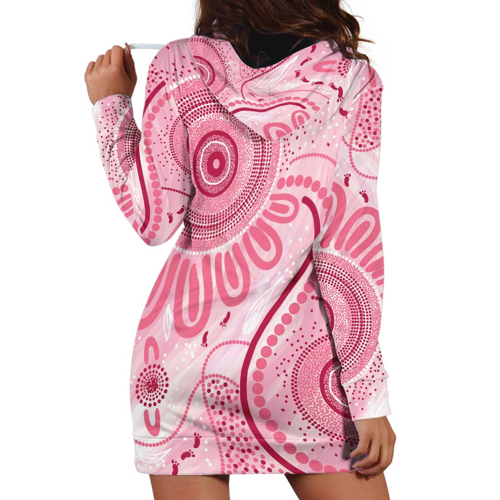 NAIDOC Week 2025 Indigenous Hoodie Dress Breast Cancer Pink Ribbon
