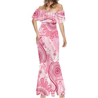 NAIDOC Week 2025 Indigenous Mermaid Dress Breast Cancer Pink Ribbon