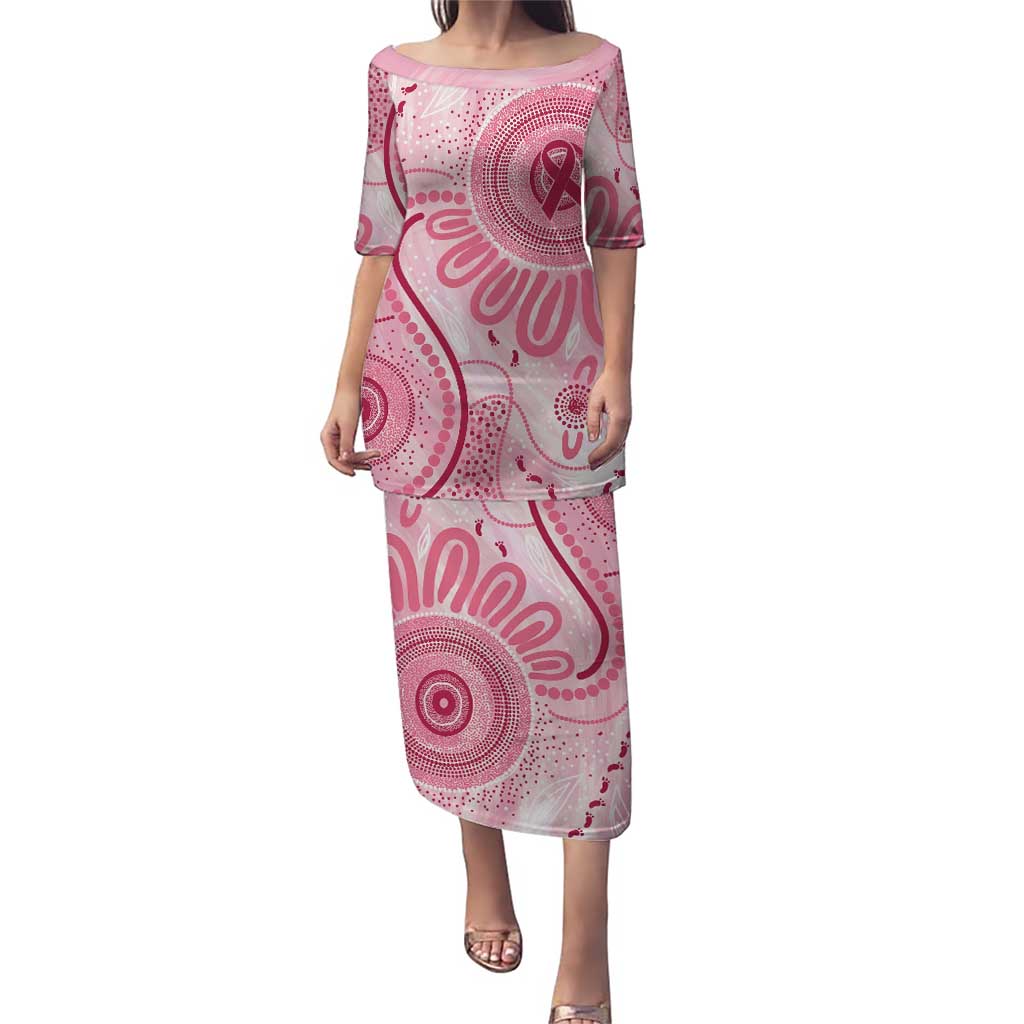 NAIDOC Week 2025 Indigenous Puletasi Breast Cancer Pink Ribbon