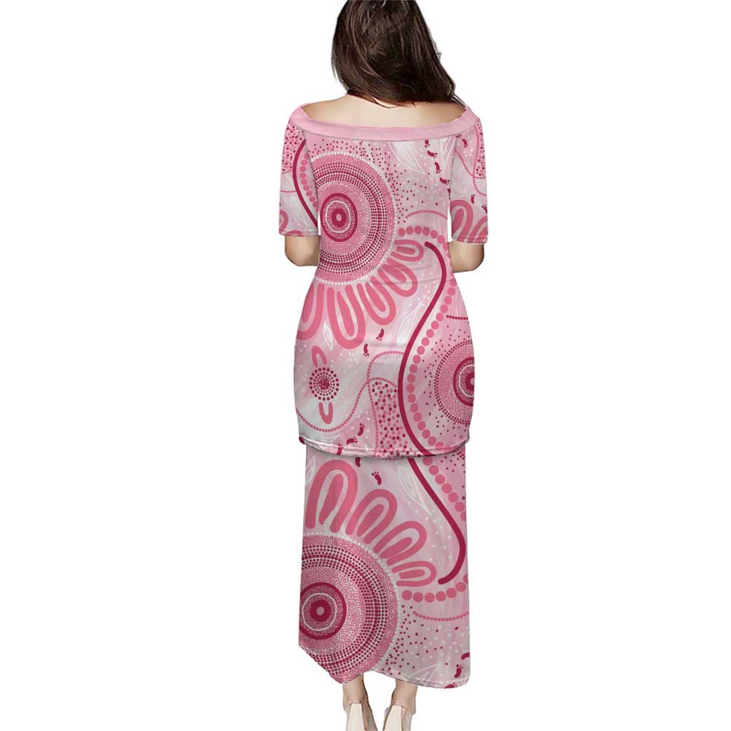 NAIDOC Week 2025 Indigenous Puletasi Breast Cancer Pink Ribbon