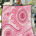 NAIDOC Week 2025 Indigenous Quilt Breast Cancer Pink Ribbon