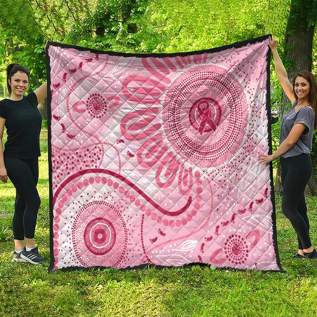 NAIDOC Week 2025 Indigenous Quilt Breast Cancer Pink Ribbon