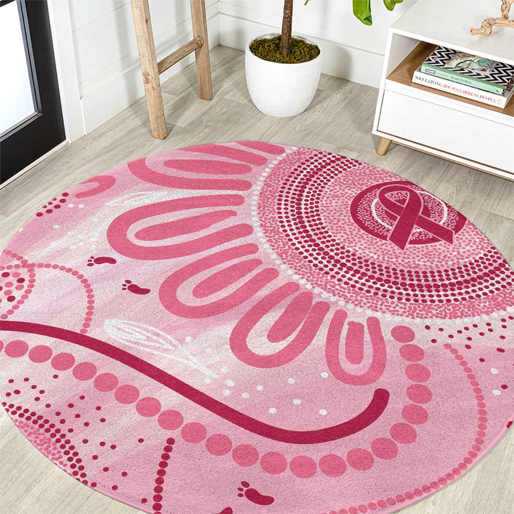 NAIDOC Week 2025 Indigenous Round Carpet Breast Cancer Pink Ribbon