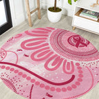 NAIDOC Week 2025 Indigenous Round Carpet Breast Cancer Pink Ribbon
