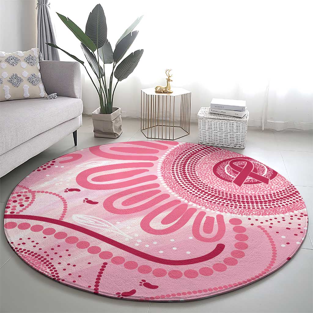 NAIDOC Week 2025 Indigenous Round Carpet Breast Cancer Pink Ribbon