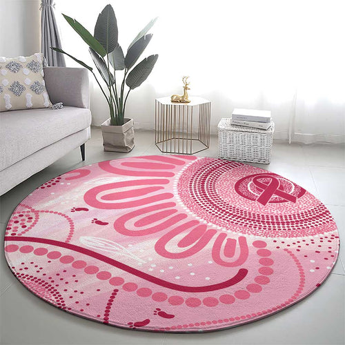 NAIDOC Week 2025 Indigenous Round Carpet Breast Cancer Pink Ribbon