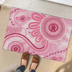 NAIDOC Week 2025 Indigenous Rubber Doormat Breast Cancer Pink Ribbon