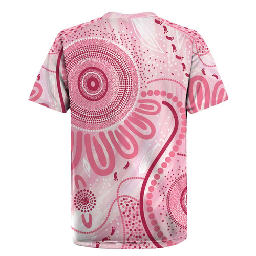 NAIDOC Week 2025 Indigenous Rugby Jersey Breast Cancer Pink Ribbon