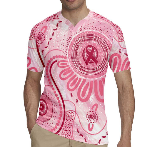 NAIDOC Week 2025 Indigenous Rugby Jersey Breast Cancer Pink Ribbon