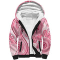NAIDOC Week 2025 Indigenous Sherpa Hoodie Breast Cancer Pink Ribbon