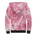 NAIDOC Week 2025 Indigenous Sherpa Hoodie Breast Cancer Pink Ribbon