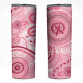 NAIDOC Week 2025 Indigenous Skinny Tumbler Breast Cancer Pink Ribbon