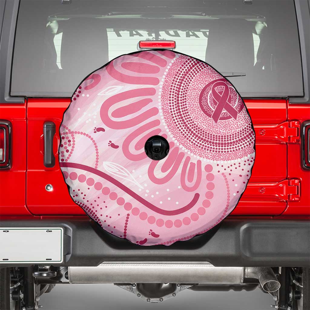 NAIDOC Week 2025 Indigenous Spare Tire Cover Breast Cancer Pink Ribbon