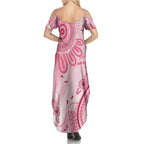 NAIDOC Week 2025 Indigenous Summer Maxi Dress Breast Cancer Pink Ribbon