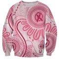 NAIDOC Week 2025 Indigenous Sweatshirt Breast Cancer Pink Ribbon