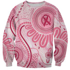 NAIDOC Week 2025 Indigenous Sweatshirt Breast Cancer Pink Ribbon