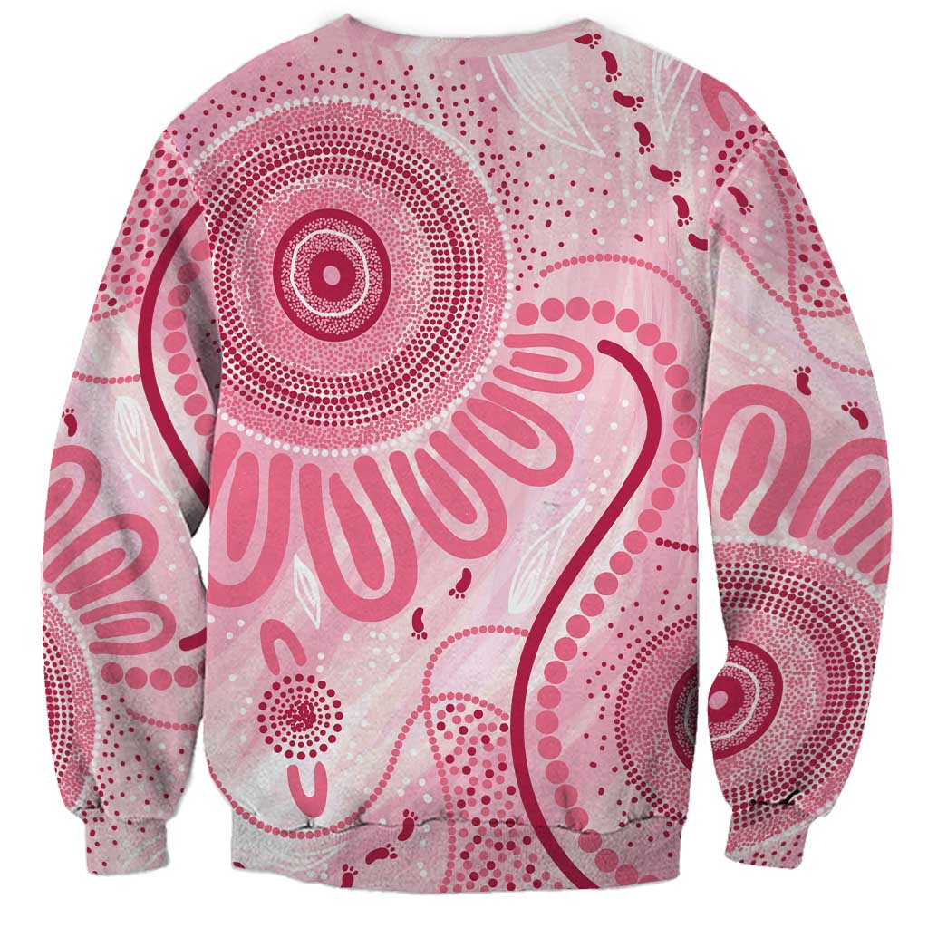 NAIDOC Week 2025 Indigenous Sweatshirt Breast Cancer Pink Ribbon