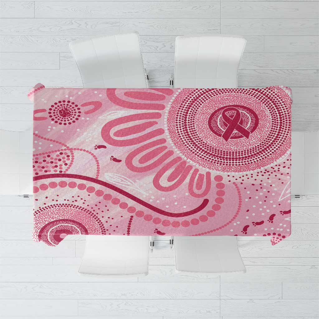 NAIDOC Week 2025 Indigenous Tablecloth Breast Cancer Pink Ribbon
