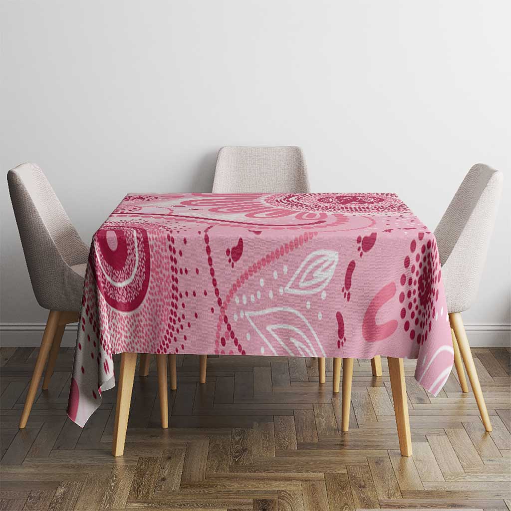 NAIDOC Week 2025 Indigenous Tablecloth Breast Cancer Pink Ribbon