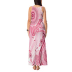 NAIDOC Week 2025 Indigenous Tank Maxi Dress Breast Cancer Pink Ribbon