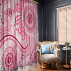 NAIDOC Week 2025 Indigenous Window Curtain Breast Cancer Pink Ribbon