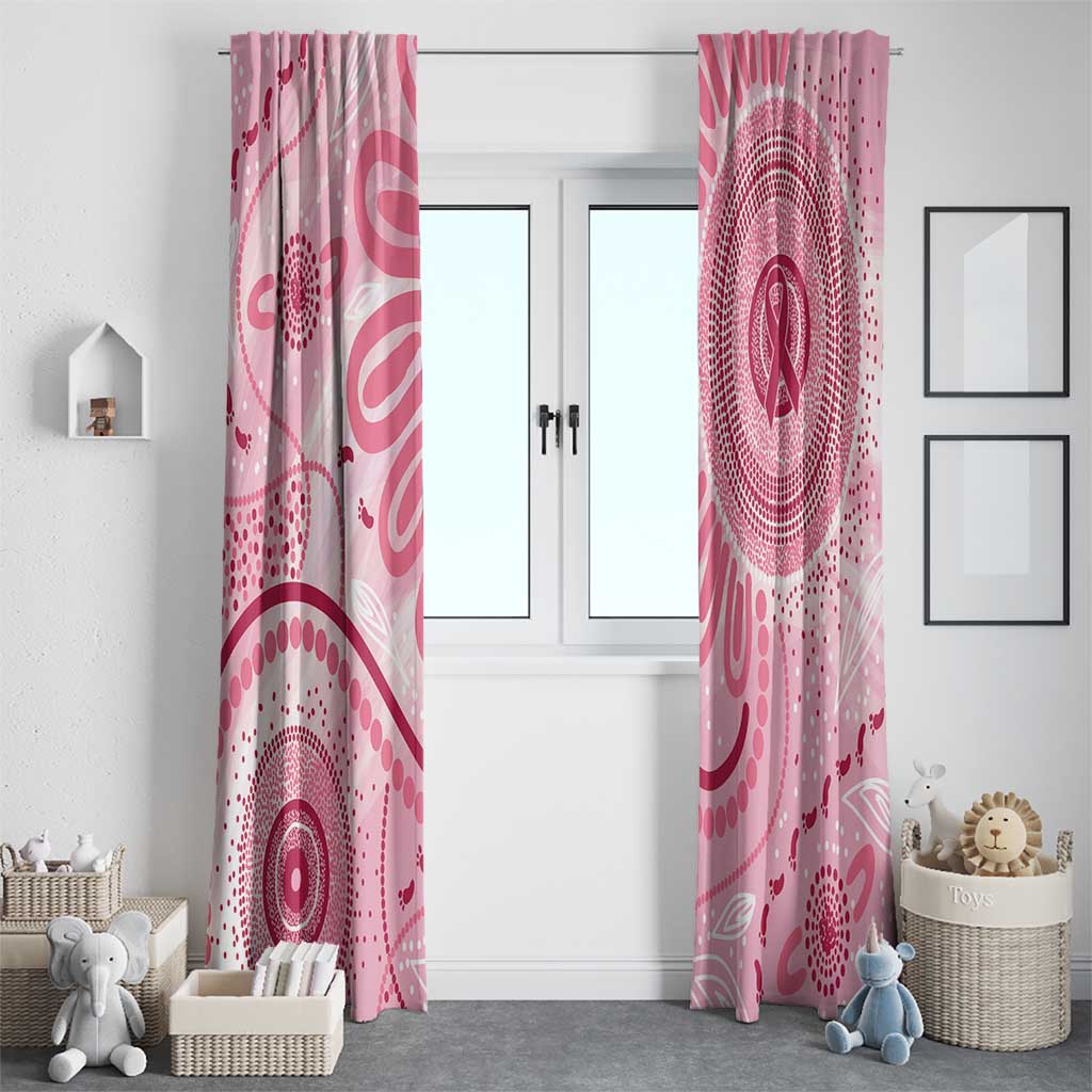 NAIDOC Week 2025 Indigenous Window Curtain Breast Cancer Pink Ribbon