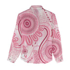 NAIDOC Week 2025 Indigenous Women Casual Shirt Breast Cancer Pink Ribbon