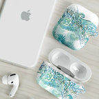 Aotearoa Maori Koru Curves AirPods Case Mossy Paua Shell