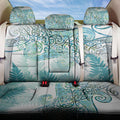 Aotearoa Maori Koru Curves Back Car Seat Cover Mossy Paua Shell