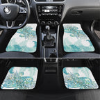 Aotearoa Maori Koru Curves Car Mats Mossy Paua Shell