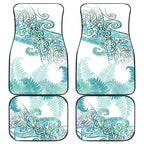 Aotearoa Maori Koru Curves Car Mats Mossy Paua Shell