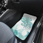 Aotearoa Maori Koru Curves Car Mats Mossy Paua Shell
