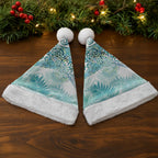 Aotearoa Maori Koru Curves Christmas Santa Hat Mossy Paua Shell