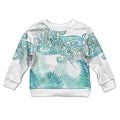 Aotearoa Maori Koru Curves Kid Ugly Christmas Sweater Mossy Paua Shell
