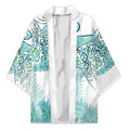 Aotearoa Maori Koru Curves Kimono Mossy Paua Shell