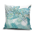 Aotearoa Maori Koru Curves Pillow Cover Mossy Paua Shell
