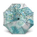 Aotearoa Maori Koru Curves Umbrella Mossy Paua Shell