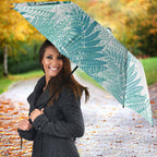 Aotearoa Maori Koru Curves Umbrella Mossy Paua Shell
