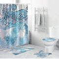 Aotearoa Maori Koru Curves Bathroom Set Aqua Paua Shell