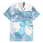 Aotearoa Maori Koru Curves Family Matching Tank Maxi Dress and Hawaiian Shirt Aqua Paua Shell