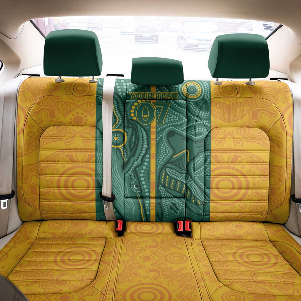 Australia 2024 Custom Back Car Seat Cover Aboriginal GO Team Aussie