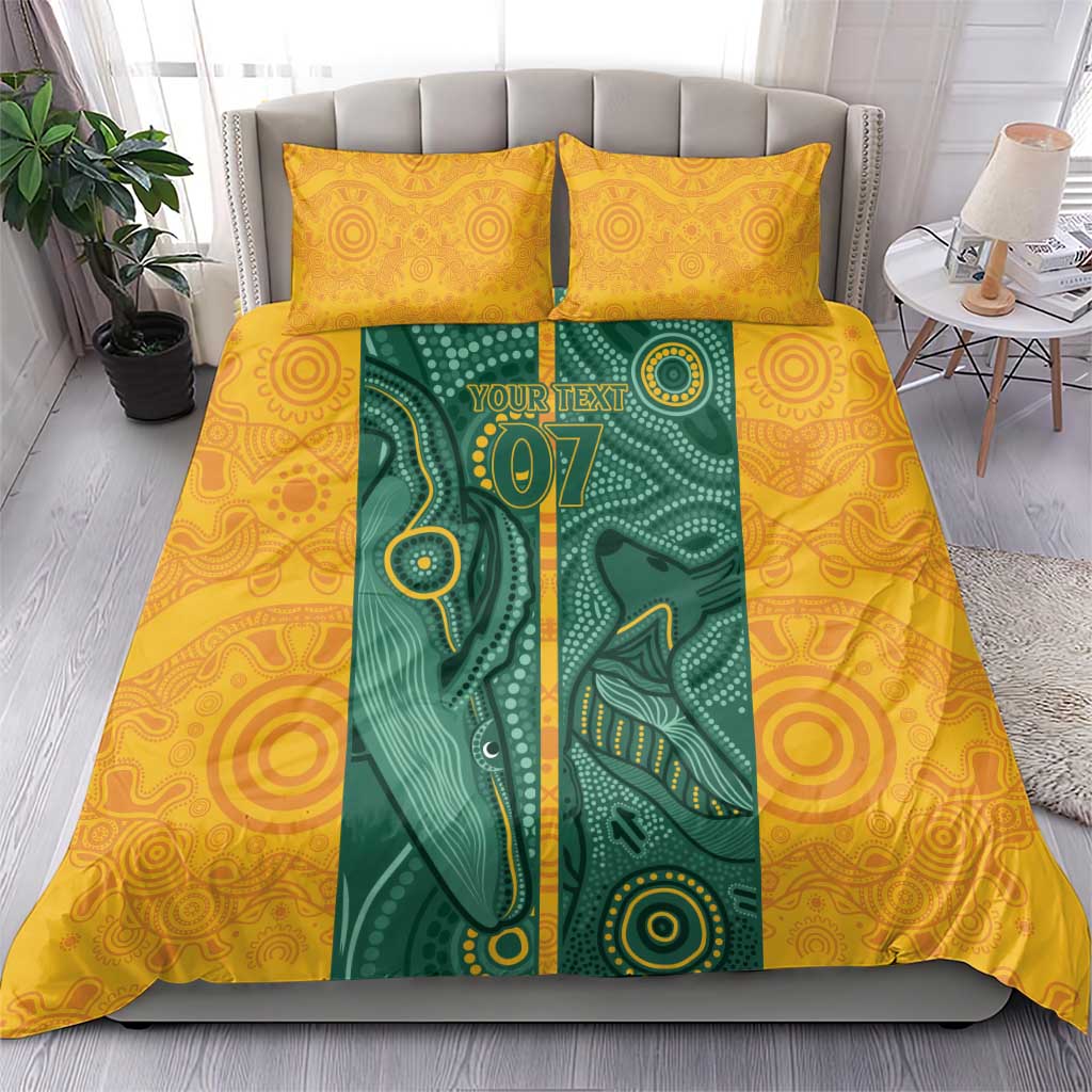 Australia 2024 Custom Bedding Set Aboriginal GO Team Aussie