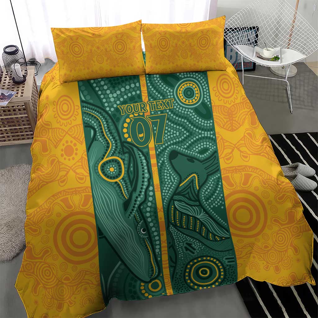 Australia 2024 Custom Bedding Set Aboriginal GO Team Aussie