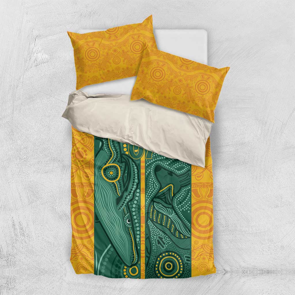 Australia 2024 Custom Bedding Set Aboriginal GO Team Aussie