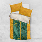 Australia 2024 Custom Bedding Set Aboriginal GO Team Aussie