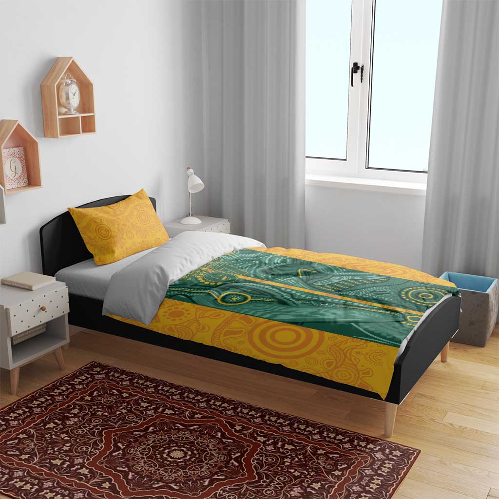 Australia 2024 Custom Bedding Set Aboriginal GO Team Aussie