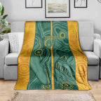 Australia 2024 Custom Blanket Aboriginal GO Team Aussie