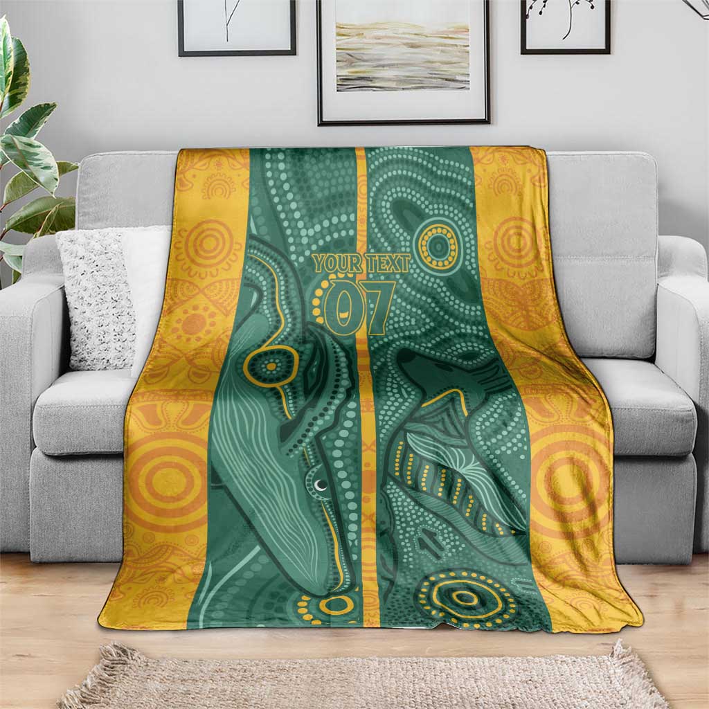 Australia 2024 Custom Blanket Aboriginal GO Team Aussie