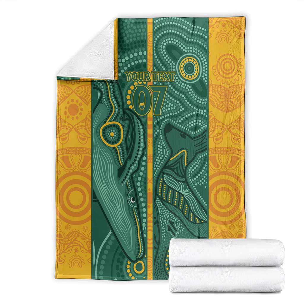 Australia 2024 Custom Blanket Aboriginal GO Team Aussie