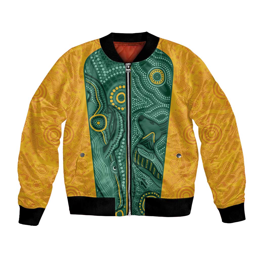 Australia 2024 Custom Bomber Jacket Aboriginal GO Team Aussie